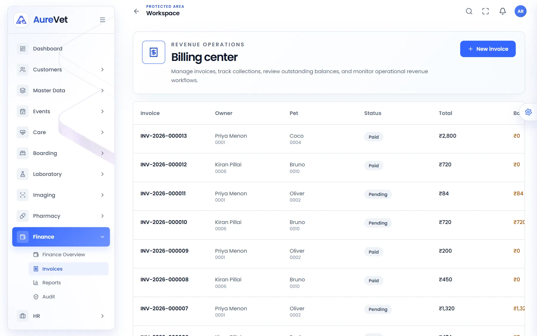 Billing center