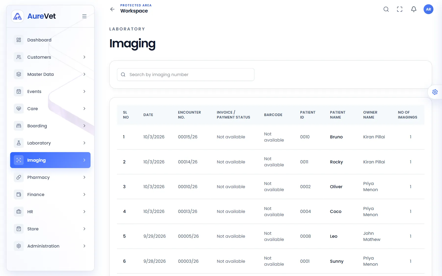 Imaging list
