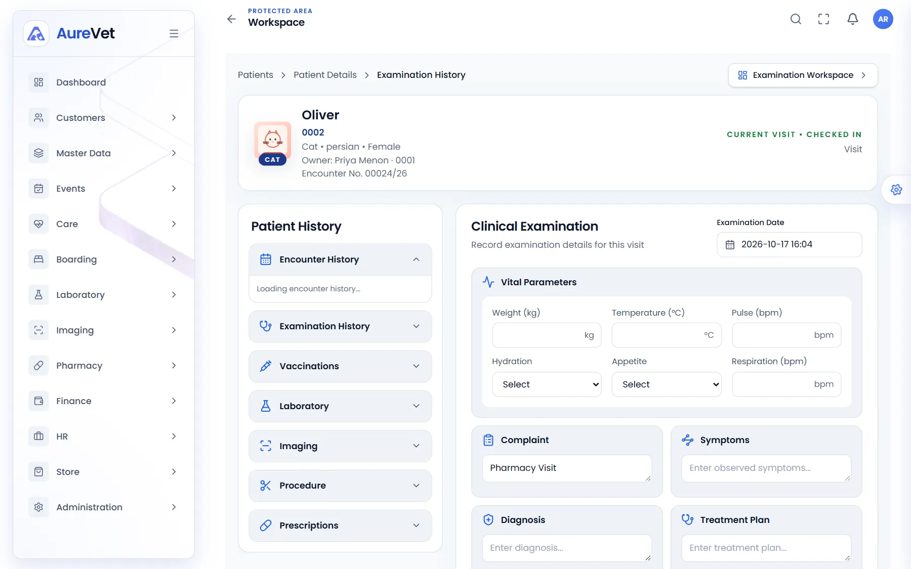 Examine, diagnose and prescribe