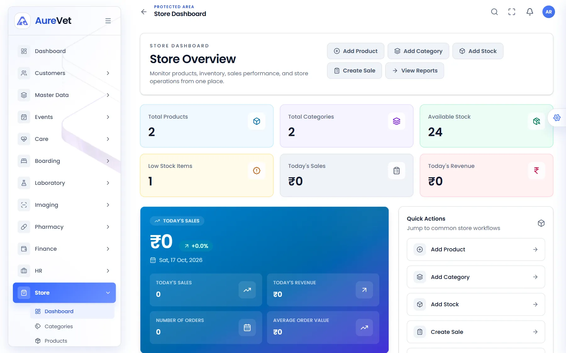 Store overview